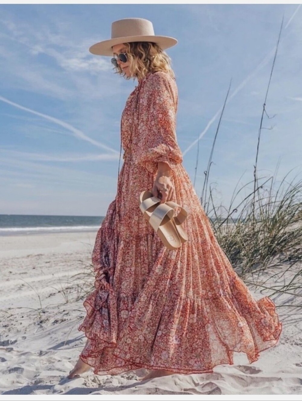 Free People Feeling Groovy Floral Tiered Maxi Dress